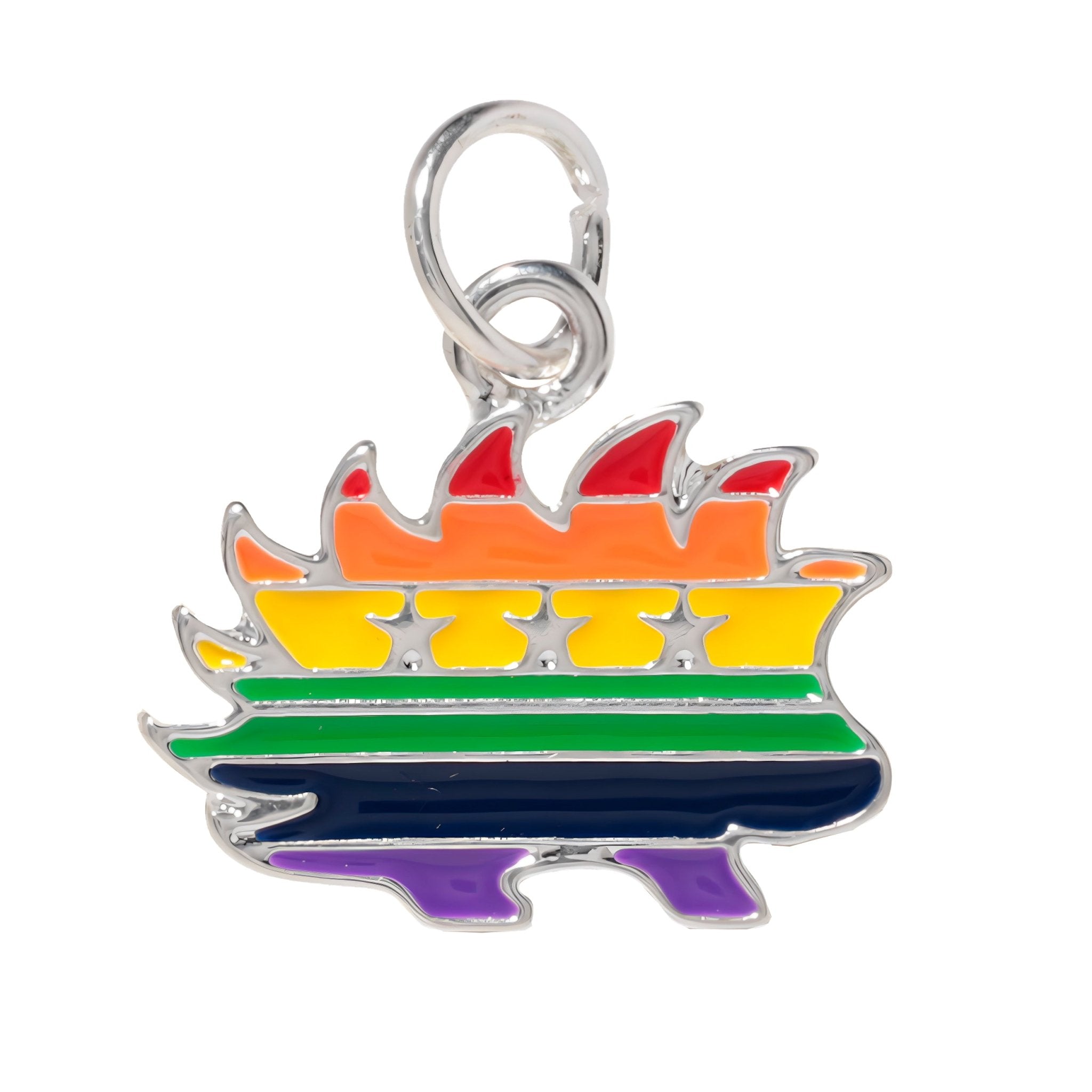 Libertarian Rainbow Porcupine Charms