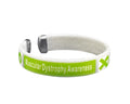 Lime Green Ribbon Muscular Dystrophy Awareness Bangle Bracelets