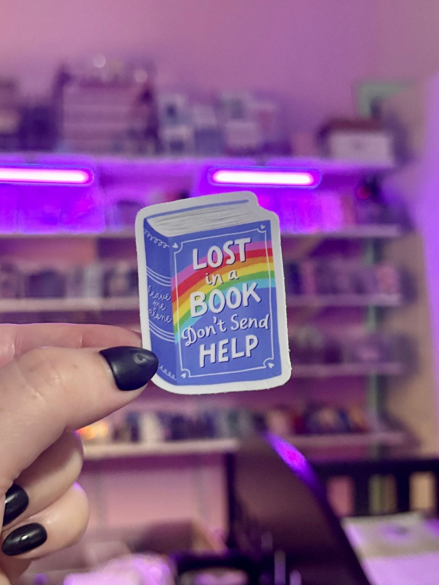 Lost in a Book Don't end Help Sticker