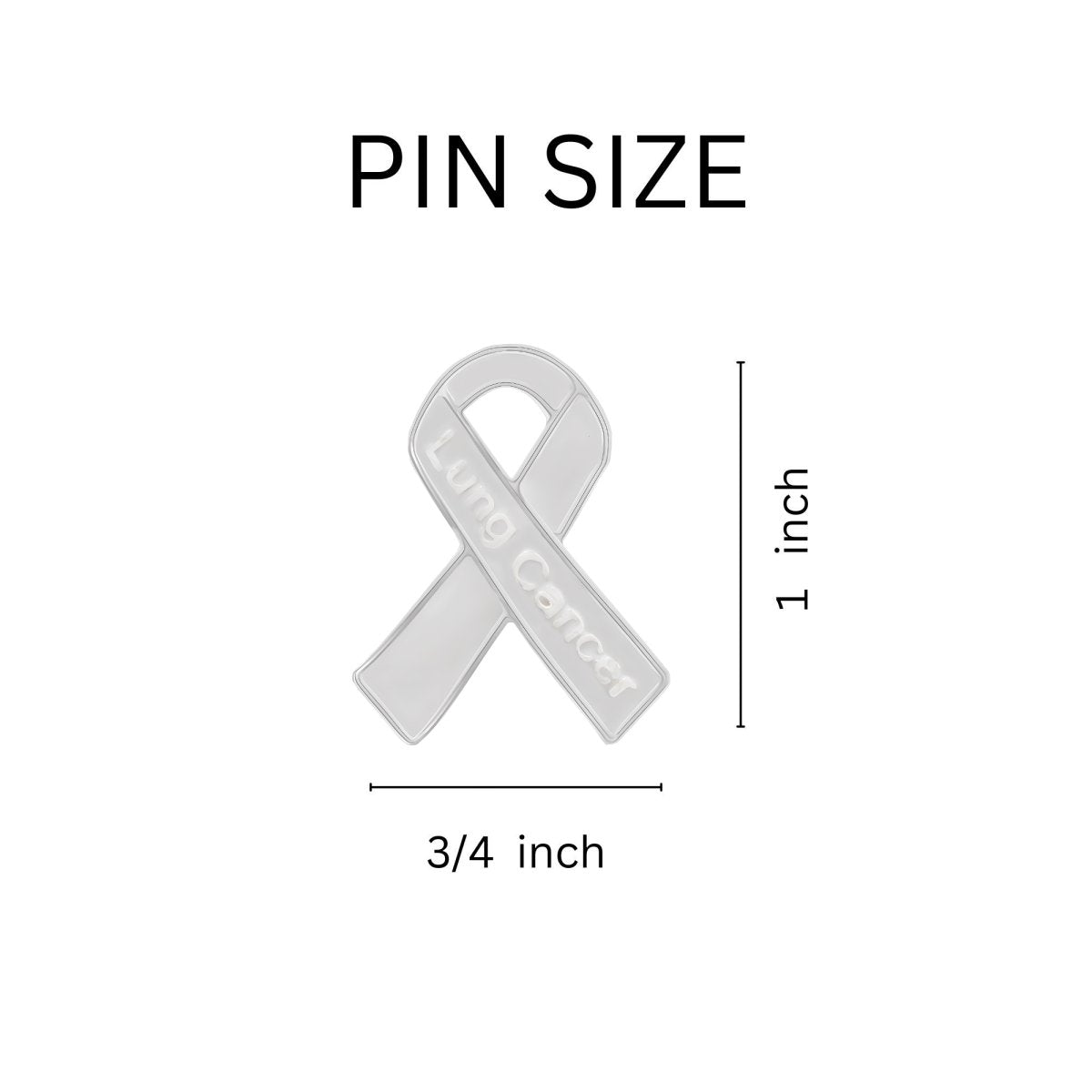 Lung Cancer Awareness Ribbon Pins