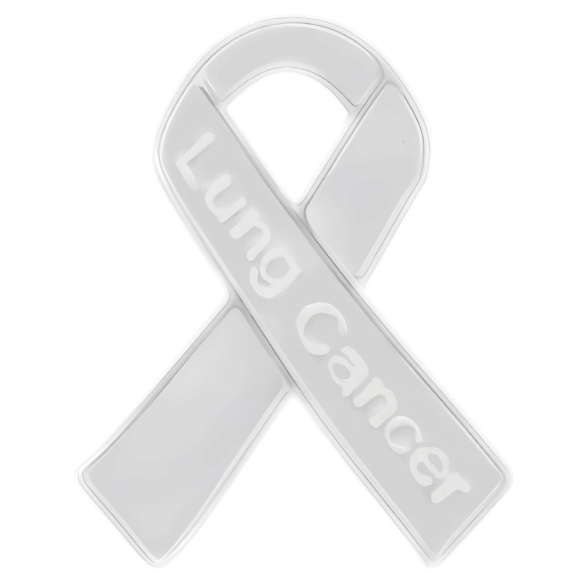 10 Pack Lung Cancer Awareness Ribbon Pins