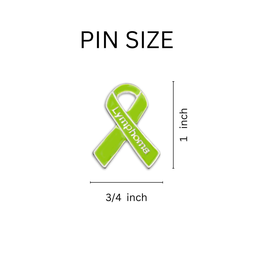 10 Pack Lymphoma Awareness Ribbon Pins