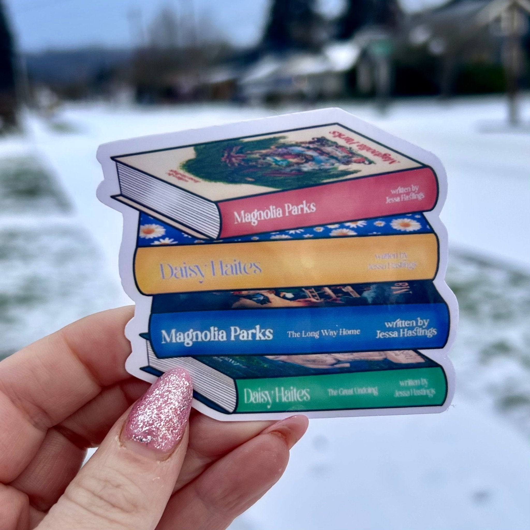 Magnolia Parks Bookstack Sticker