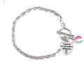 Make A Difference Pink & Blue Ribbon Bracelets