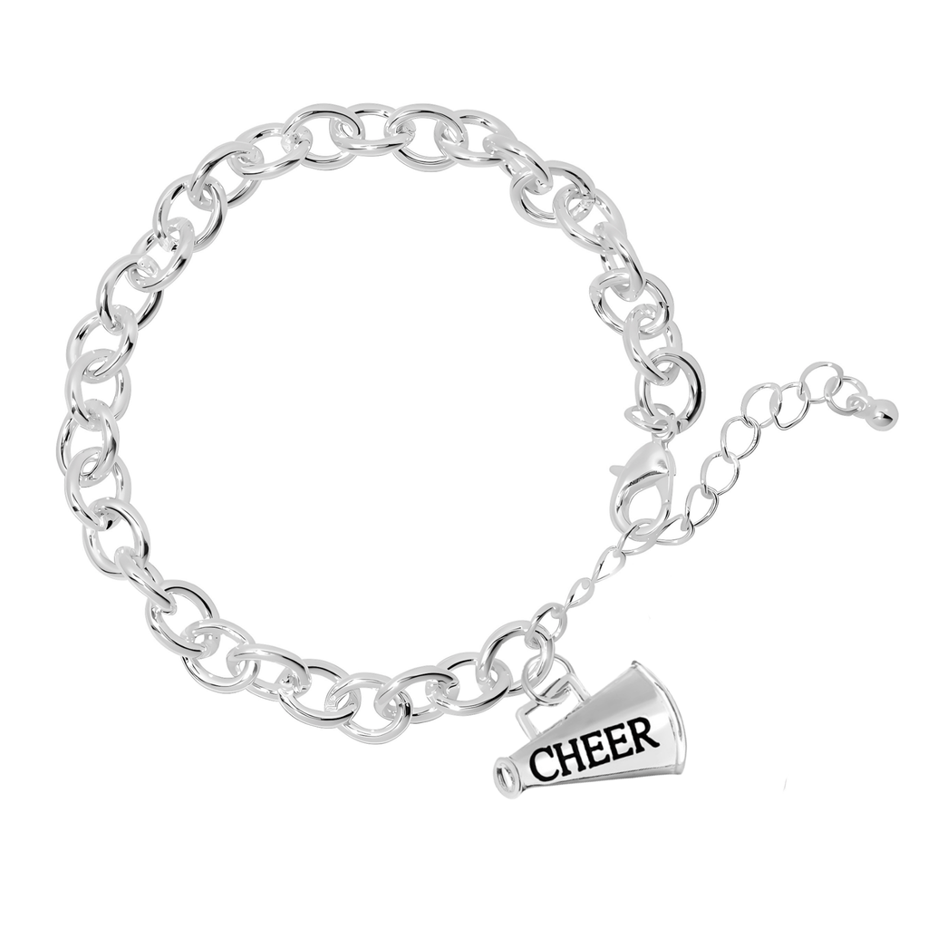 Megaphone Cheerleading Chunky Charm Bracelets