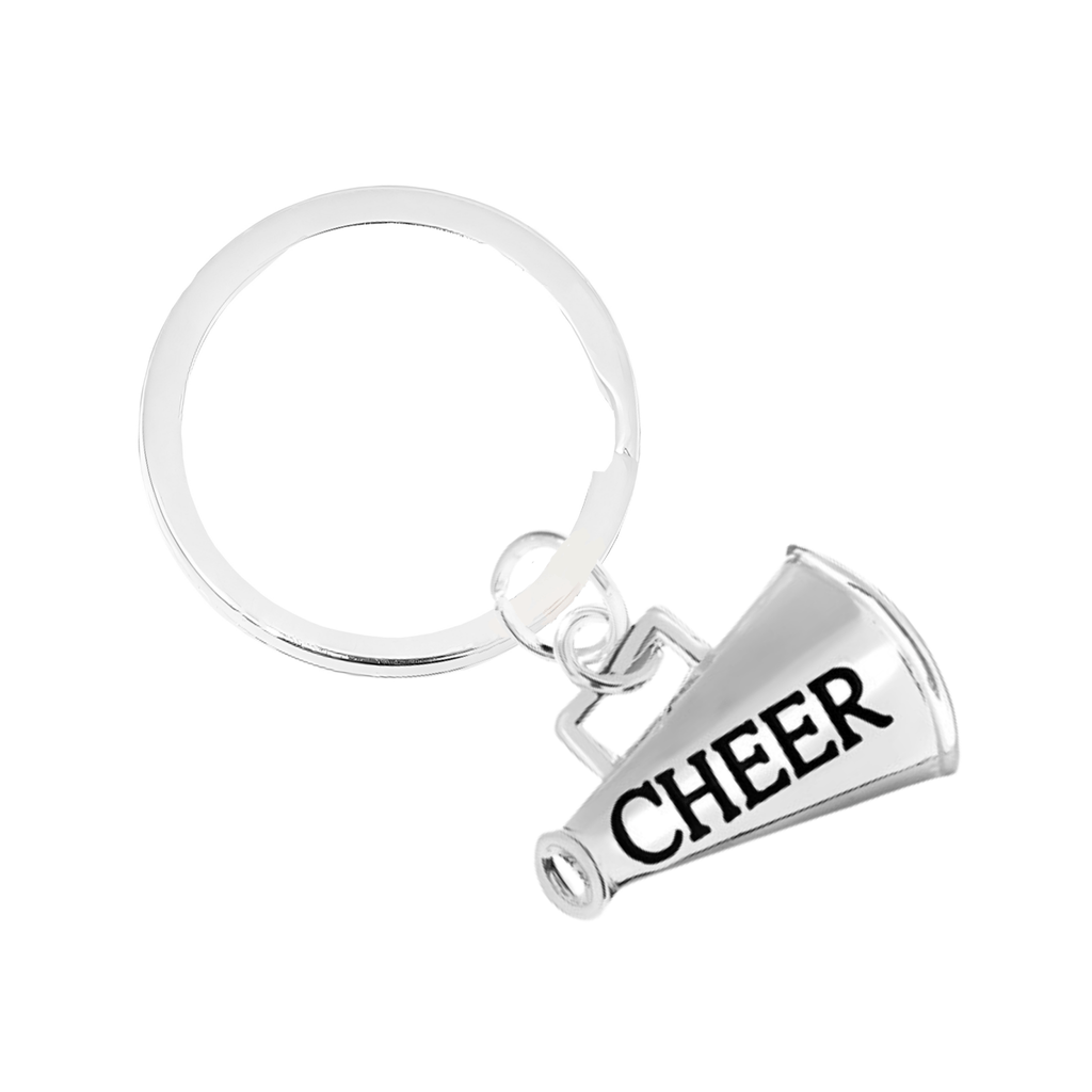 Megaphone Cheerleading Split Ring Keychains