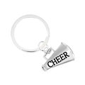 Megaphone Cheerleading Split Ring Keychains