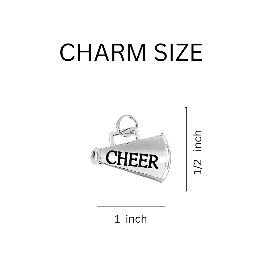 Megaphone Cheerleading Split Ring Keychains