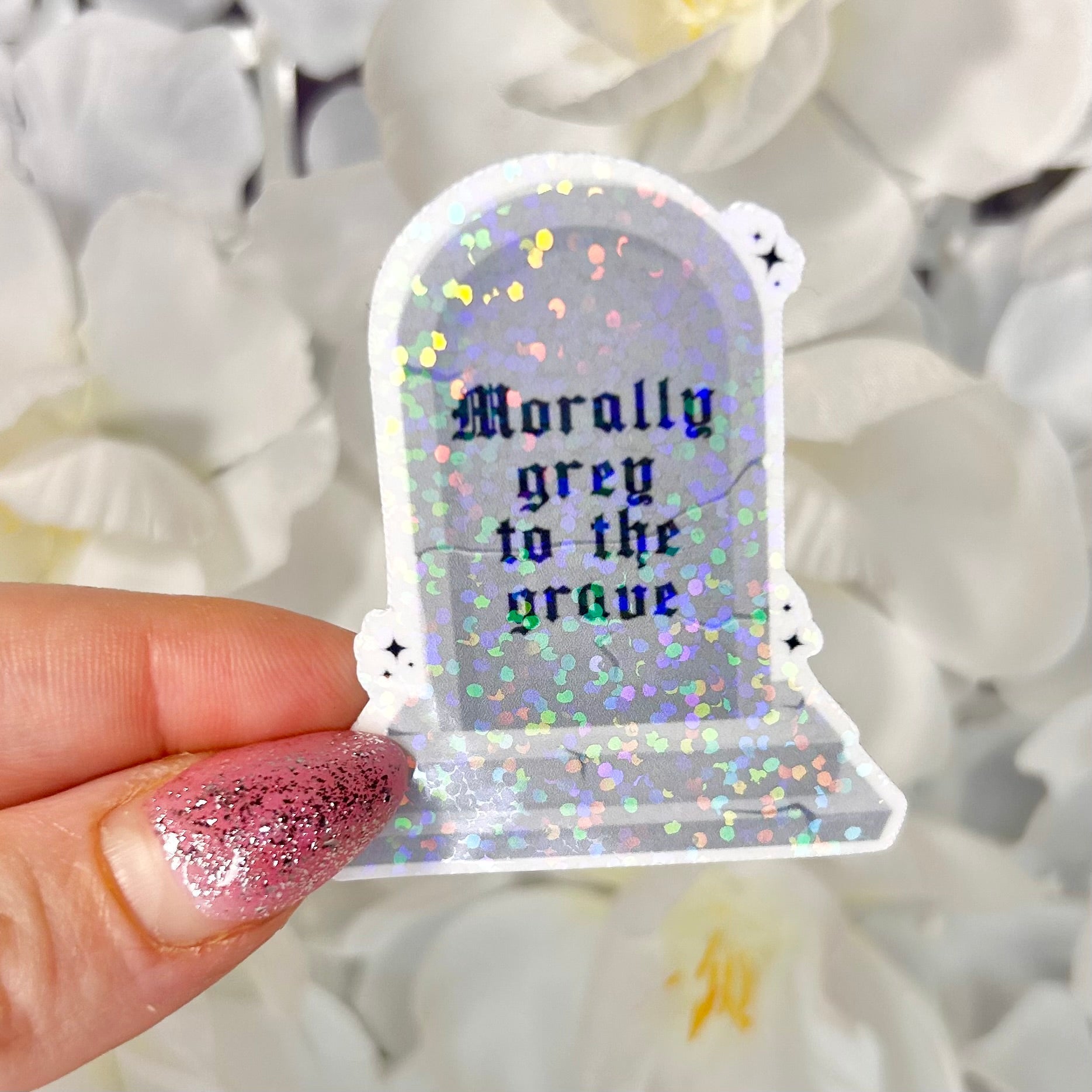 Morally Grey to the Grave Smut Sticker