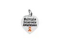 Multiple Sclerosis Awareness Heart Charms