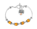 Multiple Sclerosis Awareness Orange Ribbon Partial Beaded Bracelets