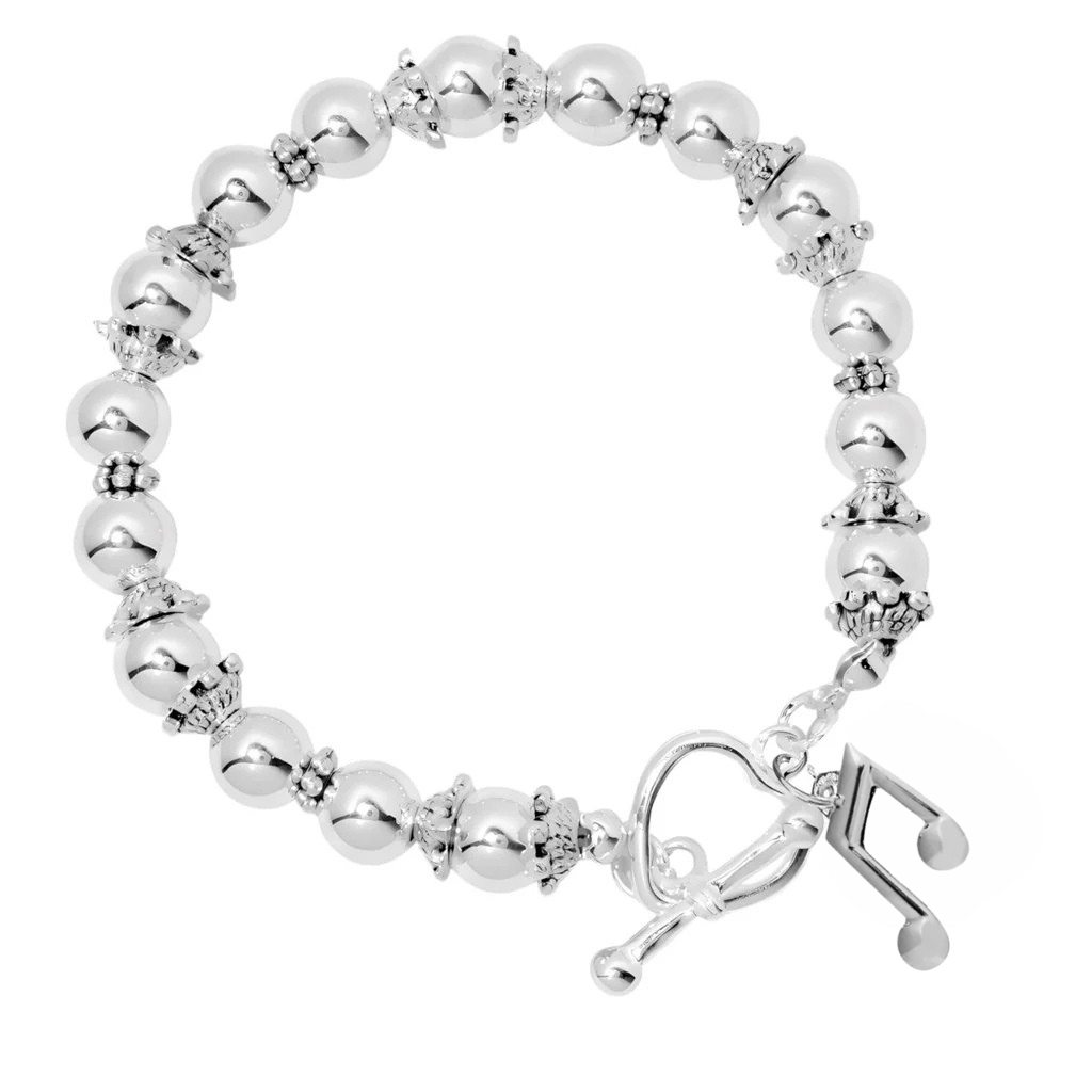 Music Note Beaded Charm Bracelets