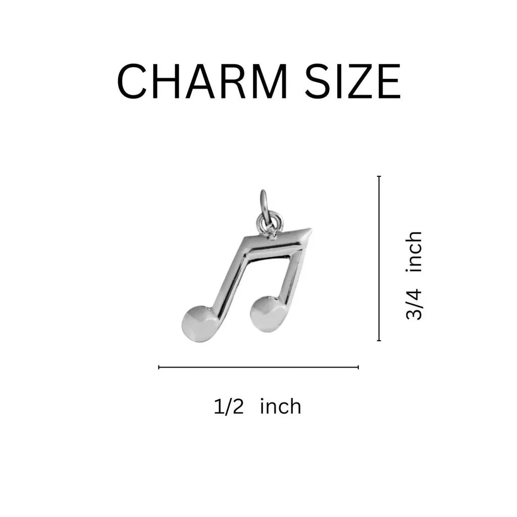 Music Note Beaded Charm Bracelets