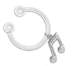 Music Note Key Chains