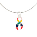 Autism Ribbon Charm Necklaces
