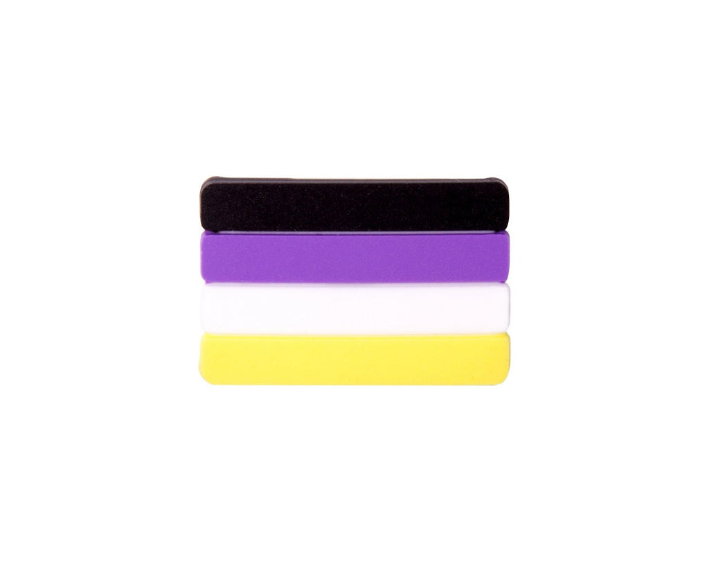 10 Pack Non-Binary Flag Silicone Pins