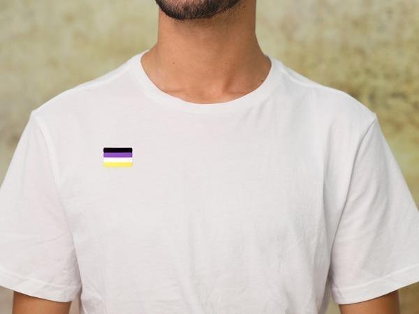 10 Pack Non-Binary Flag Silicone Pins