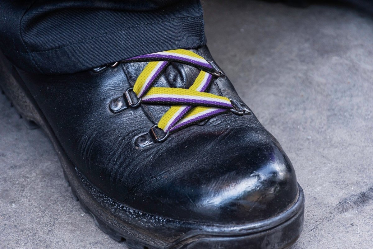 Nonbinary Flag Shoe Laces (1 Pair)