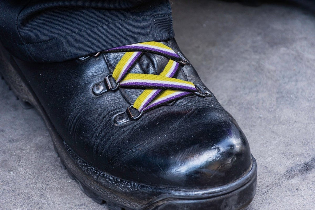 10 Pairs Nonbinary Flag Shoe Laces