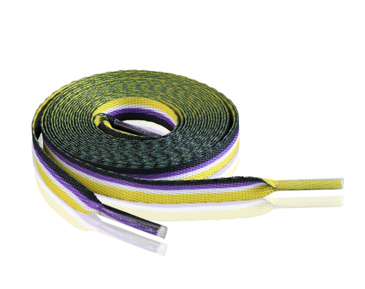 10 Pairs Nonbinary Flag Shoe Laces
