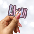 Handrawn Once Upon a Broken Heart Inspired Books Sparkle Sticker