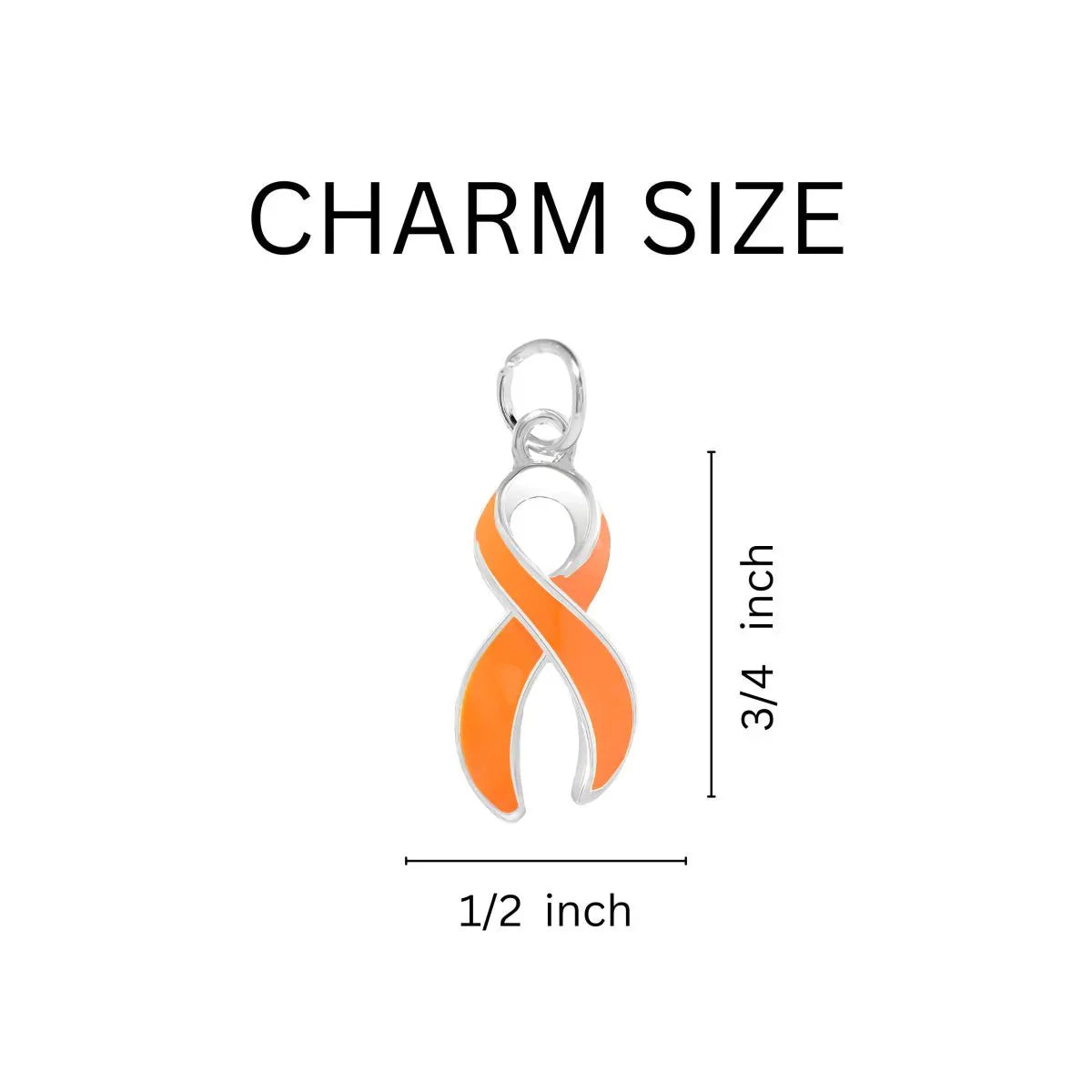 Orange Ribbon Awareness Leather Cord Bracelets