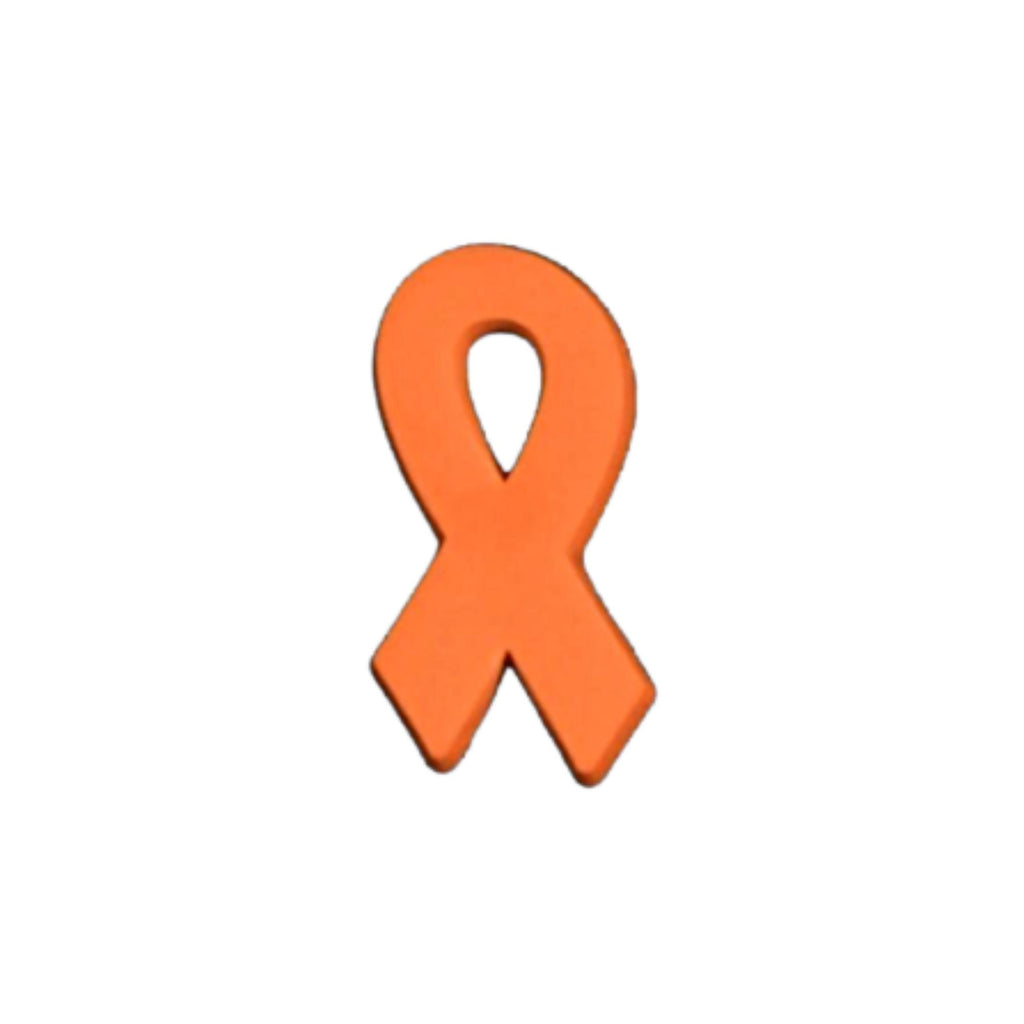 Orange Silicone Ribbon Pins