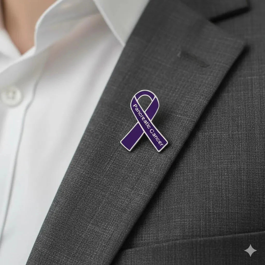 Pancreatic Cancer Awareness Ribbon Pins