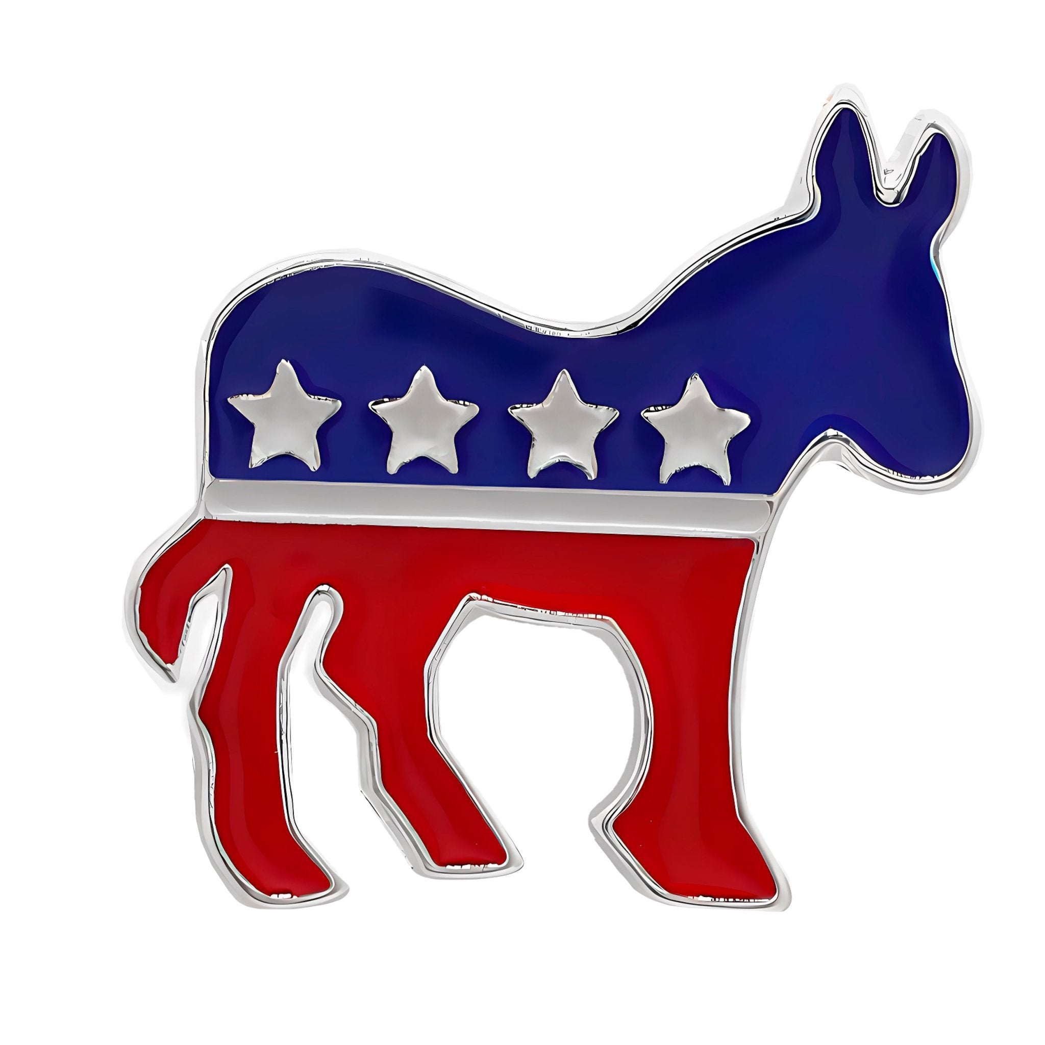 Patriotic Democratic Donkey Pins