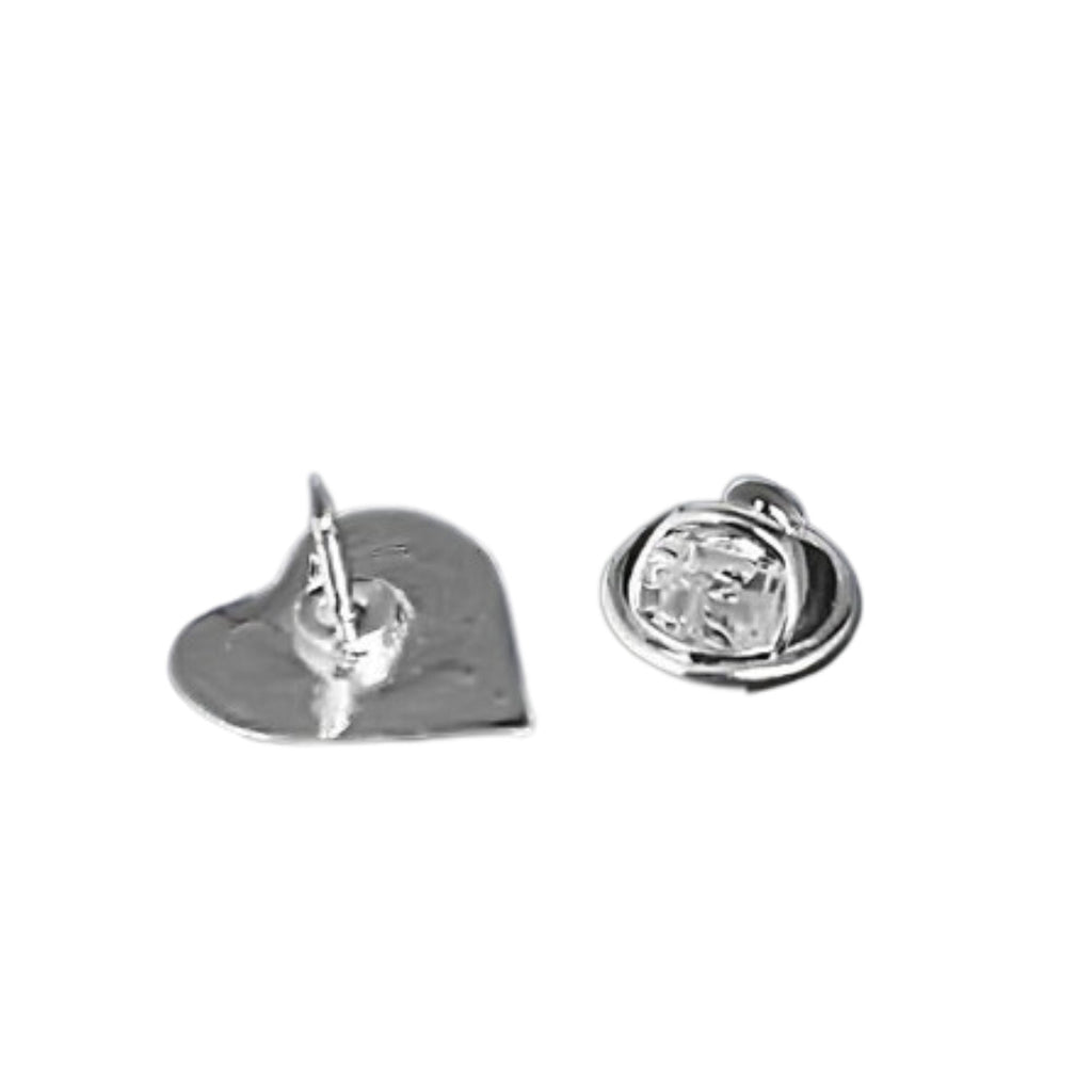 Paw Print Heart Tac Pins