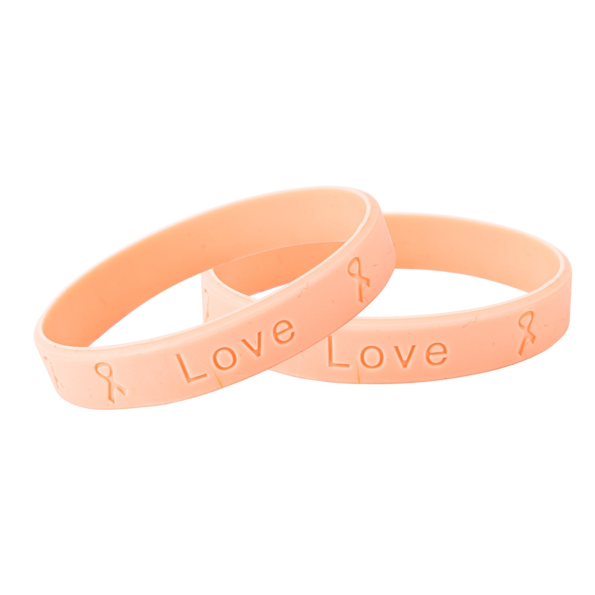 Peach Silicone Bracelets