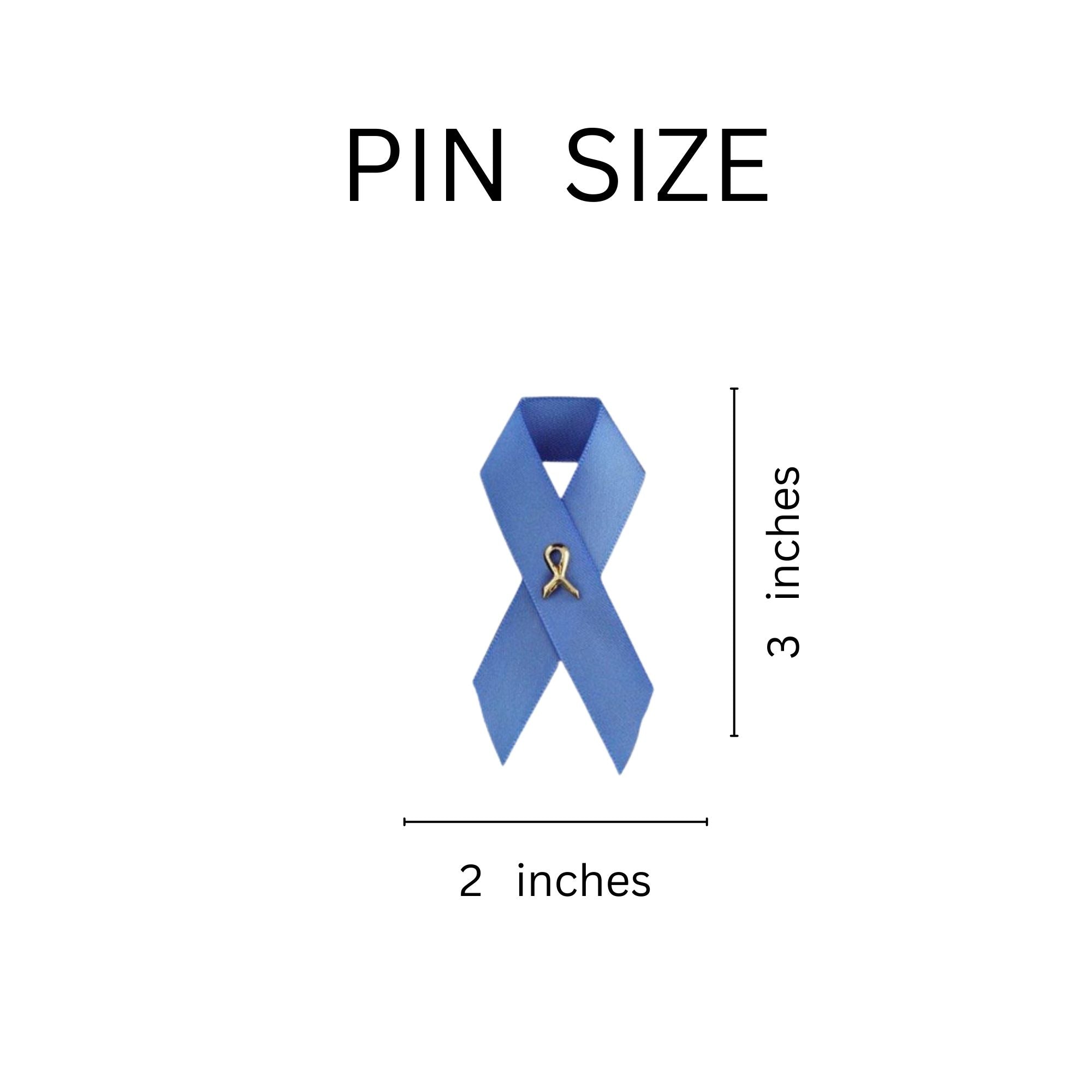 Periwinkle Ribbon Satin Pins