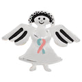 Pink & Blue Ribbon Angel Pins