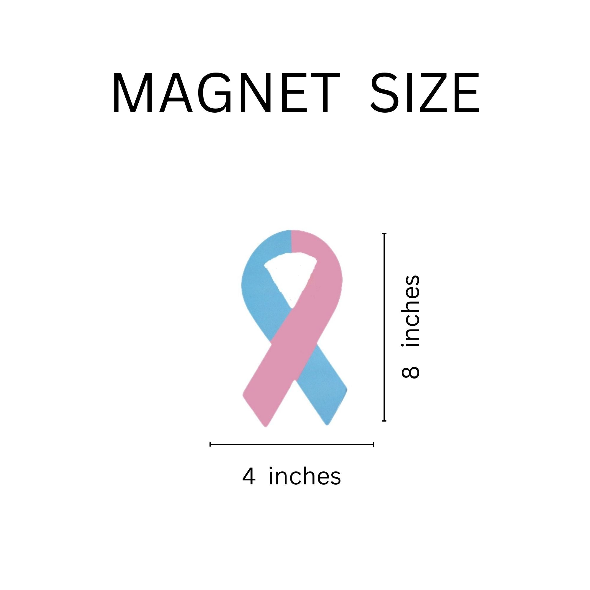Pink & Blue Ribbon Magnets