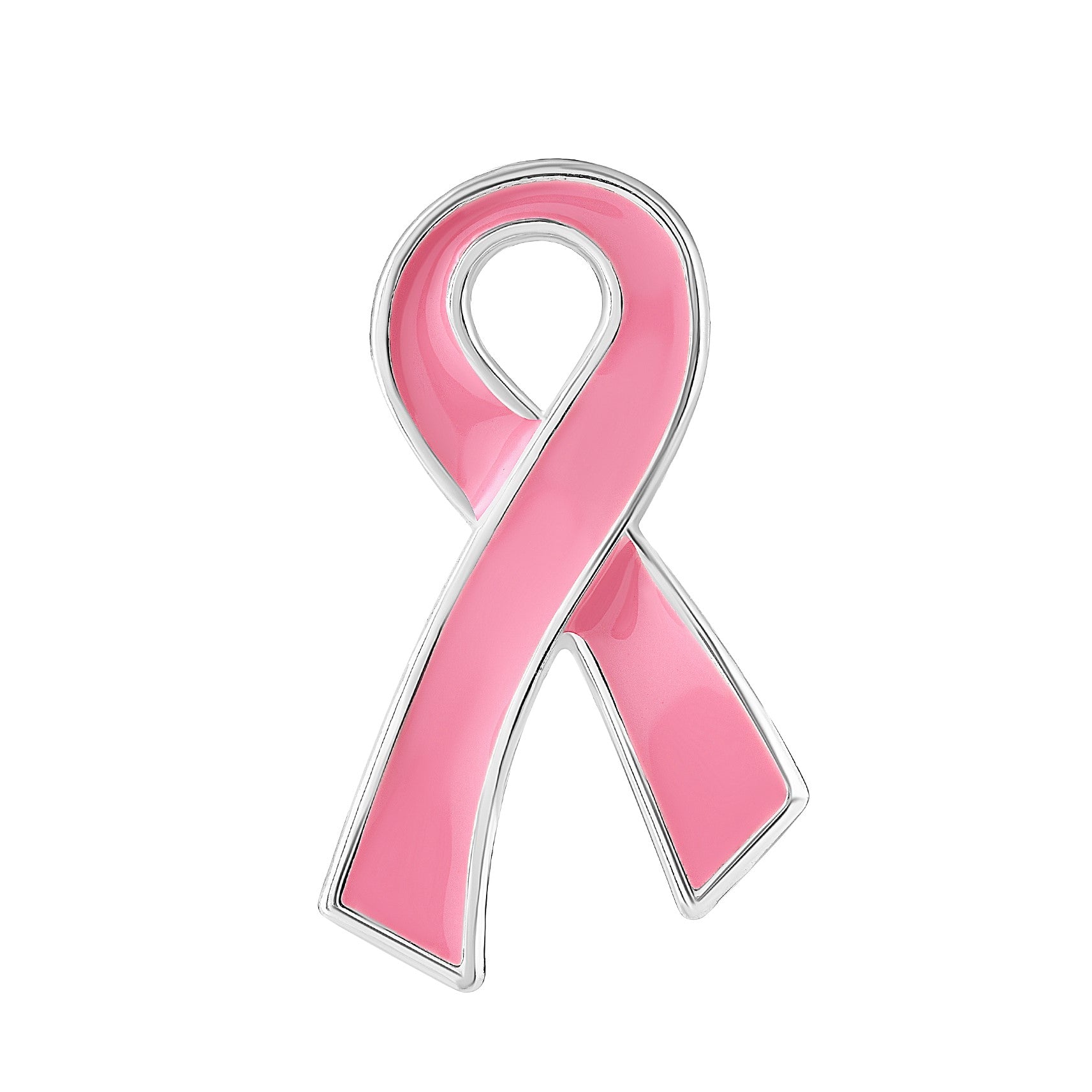 Pink Ribbon Flat Style Pin Counter Display (12 Cards)