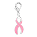 Pink Ribbon Hanging Charms