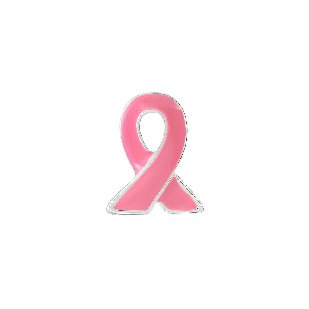 Pink Ribbon Lapel Pin Counter Display (12 Cards)