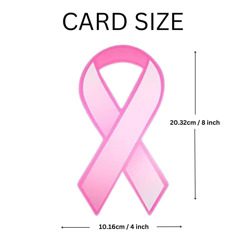 Pink Ribbon Paper Donation Ribbons (50/Pack)