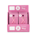 Pink Ribbon Pin w/Crystal Counter Display (12 Cards)