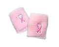 Breast Cancer Pink Ribbon Sport Sweat Wristbands