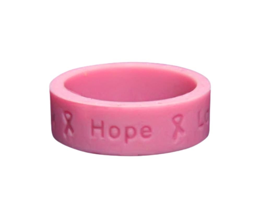 25 Pack Pink Silicone Rings