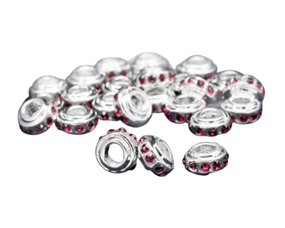 Purple Crystal Accent Charms