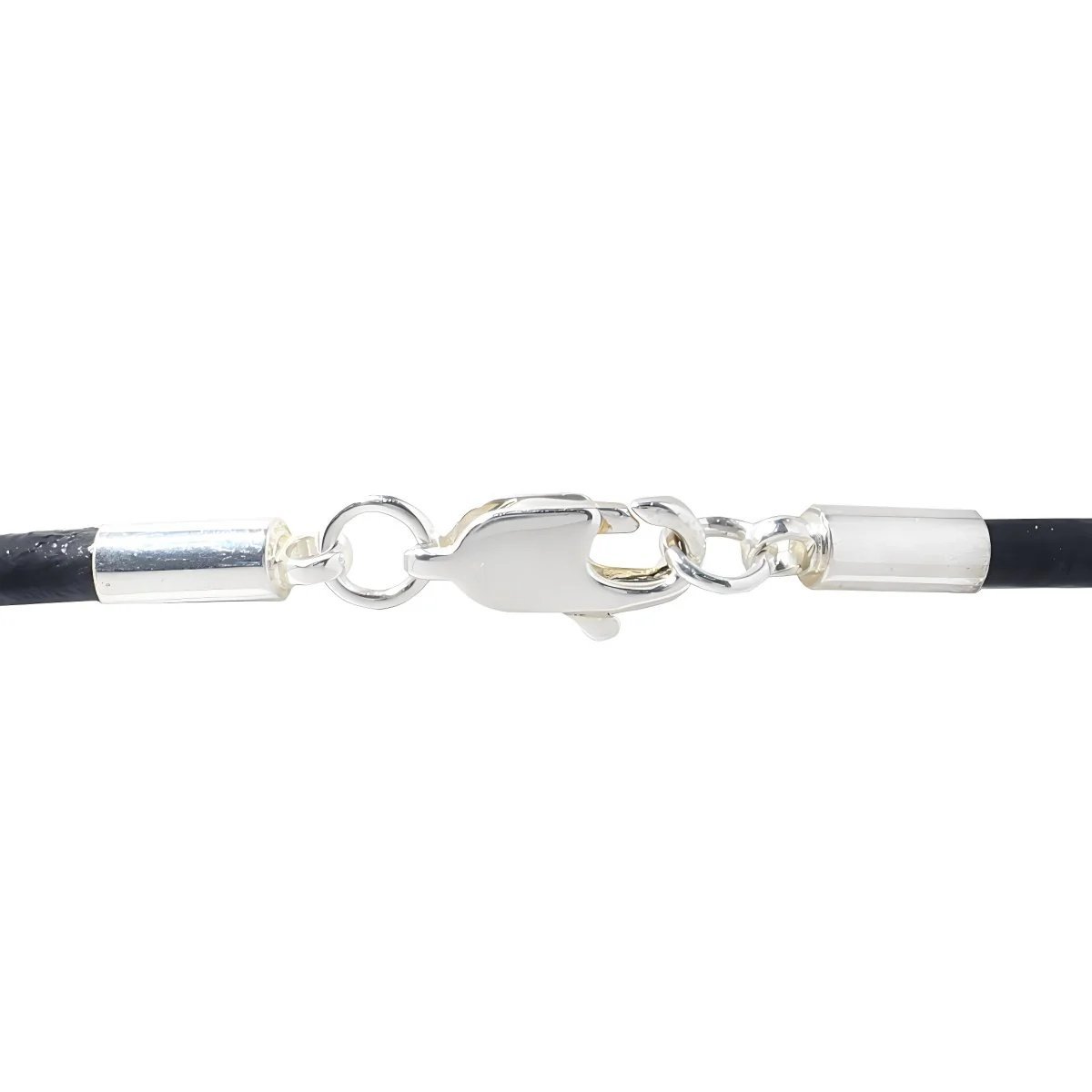 Purple Ribbon Crohn's Disease Awareness Black Leather Cord Bracelets
