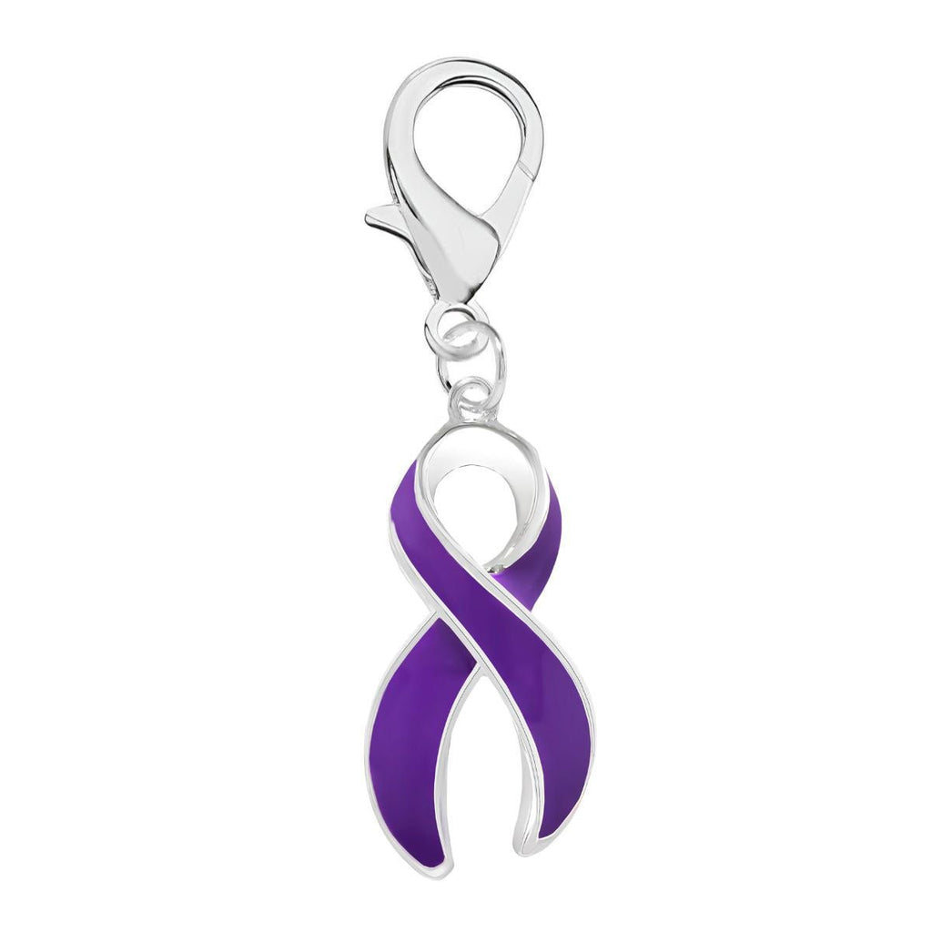 Purple Ribbon Hanging Charms