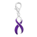 Purple Ribbon Hanging Charms