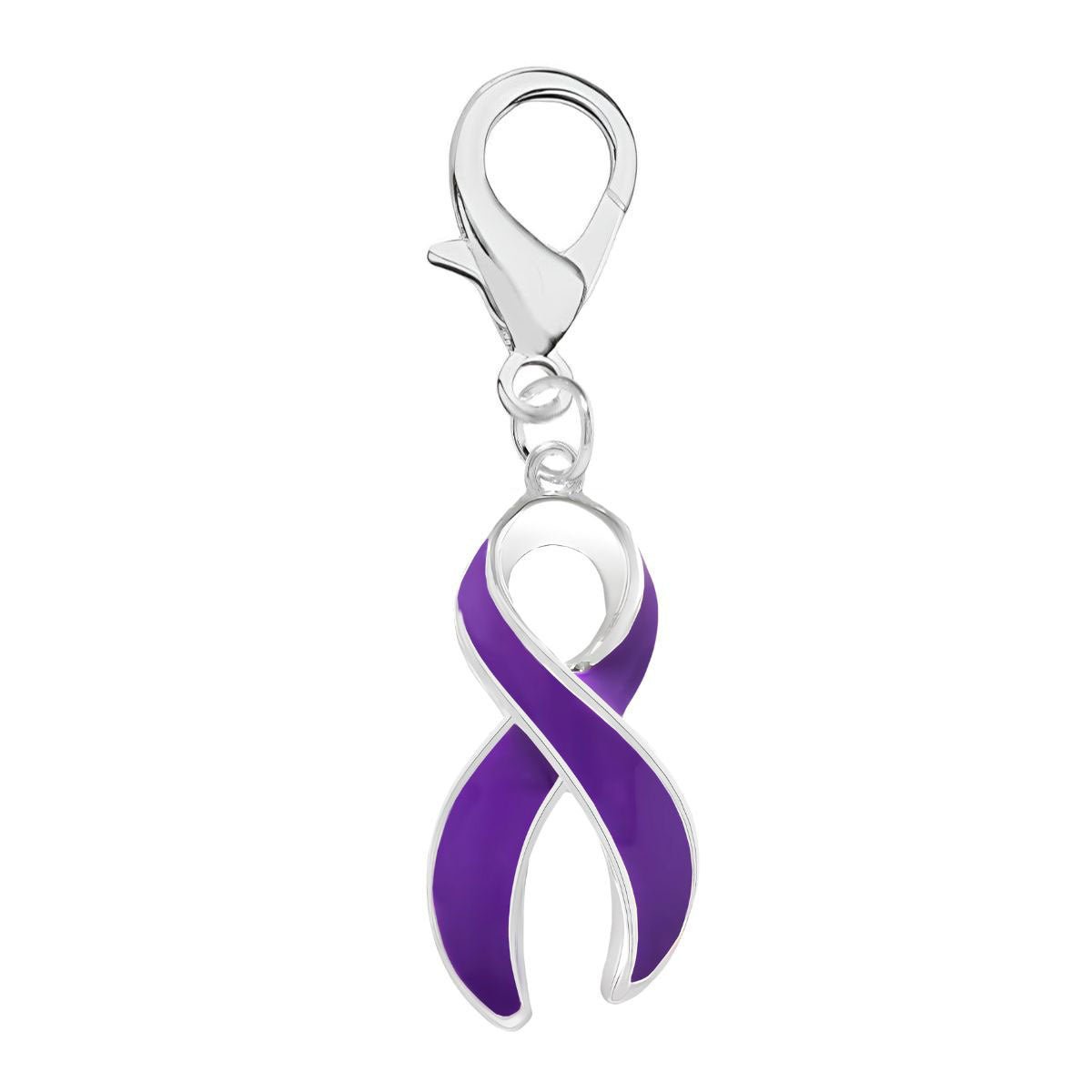 Purple Ribbon Hanging Charms