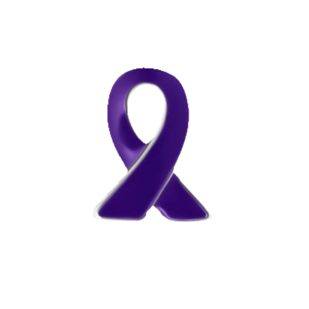 Purple Ribbon Lapel Pins