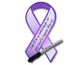 Purple Ribbon Paper Donation Ribbons (50/Pack)