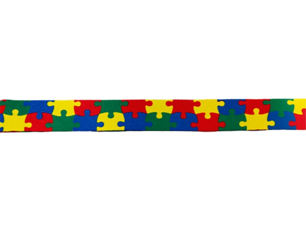 10 Pack Puzzle Piece Autism Awareness Lanyards