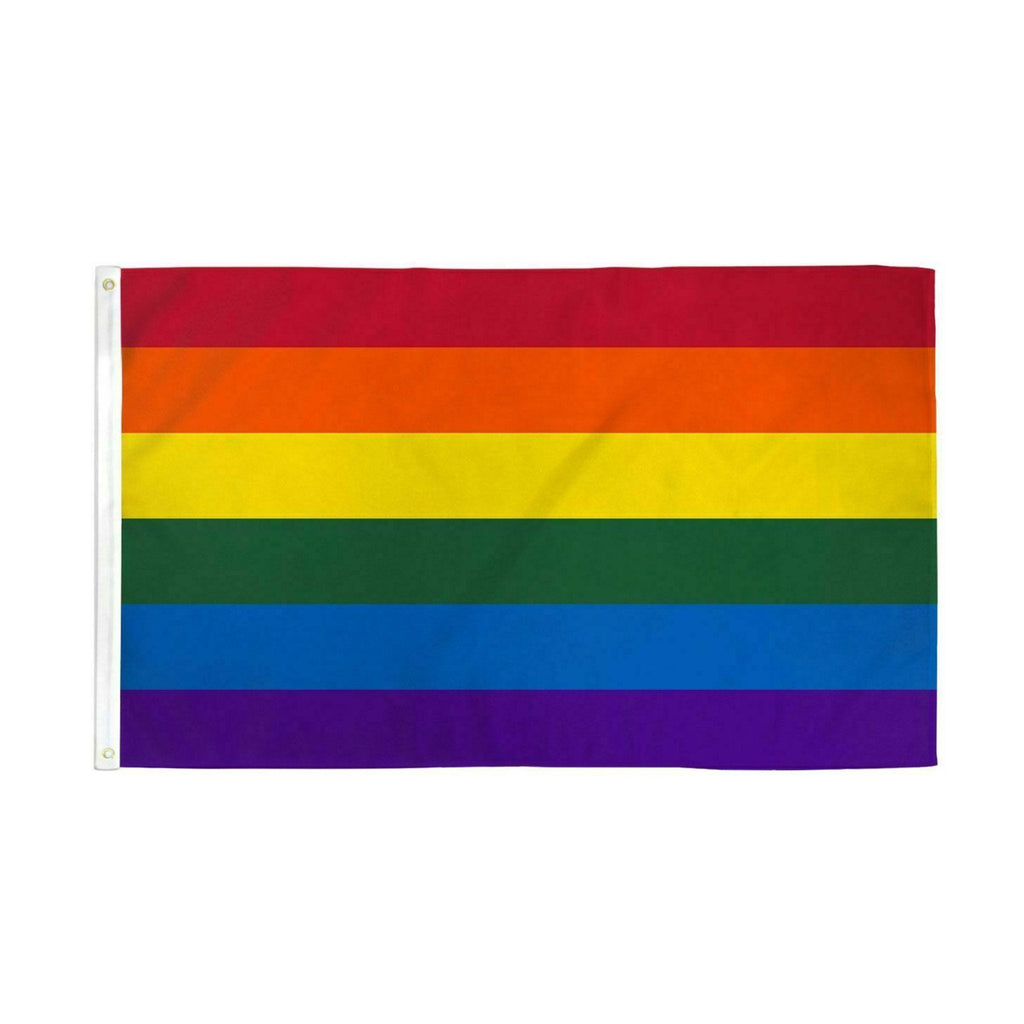 Rainbow 3 Feet by 5 Feet Nylon Flag